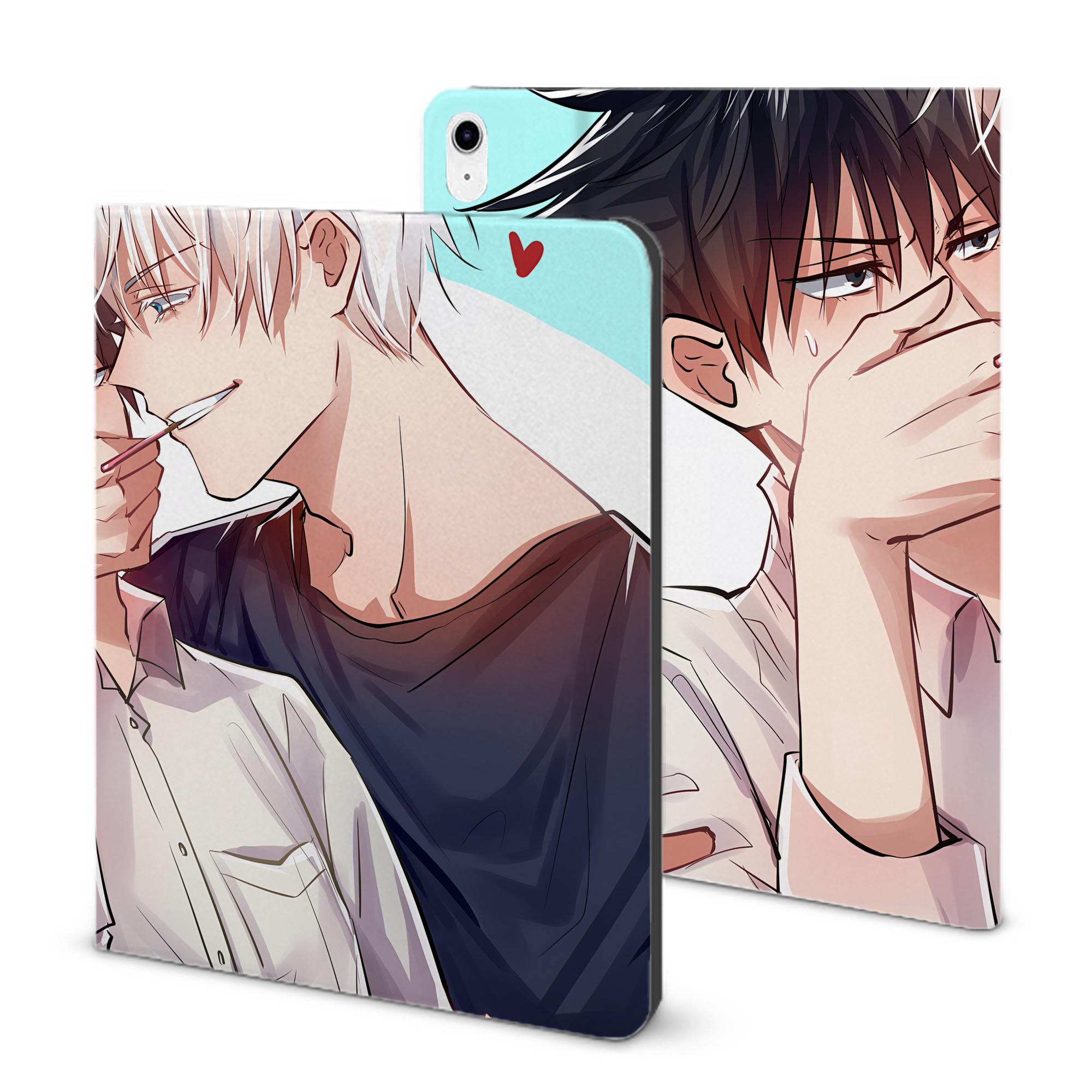 （画像用） 呪術廻戦 Jujutsu Kaisen IPad ケース ブック型 PUレザー TPU 耐衝撃 軽量 薄型 ペン収納なし 全面保護 IPad 各モデル対応